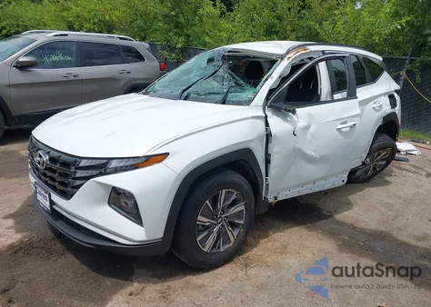 2022 Hyundai Tucson Hybrid Blue из США, поврежденный, VIN KM8JBCA11NU049873